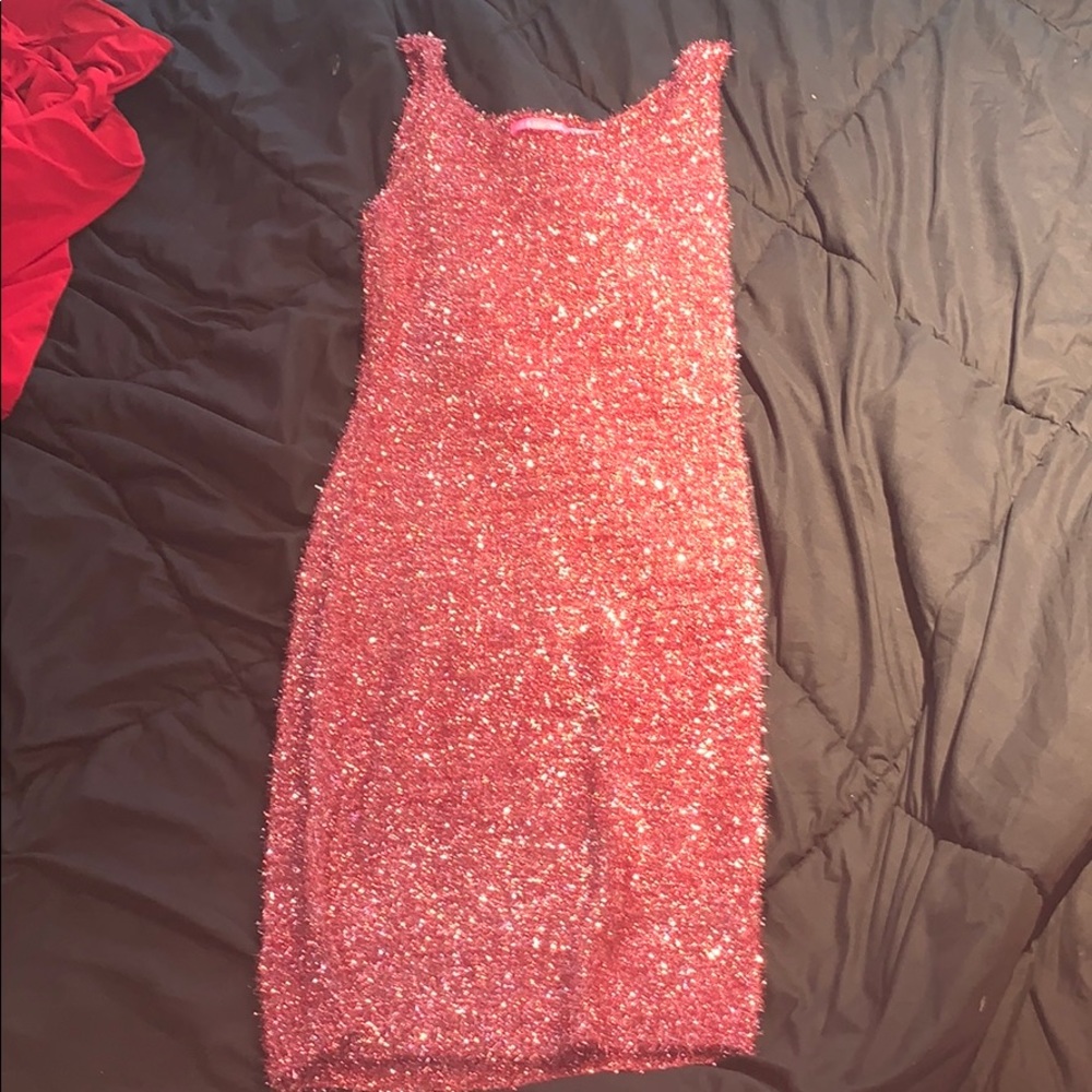 Pink party dress